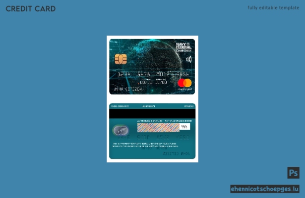 USA Navy Federal Union Bank Mastercard Beispielvorschau